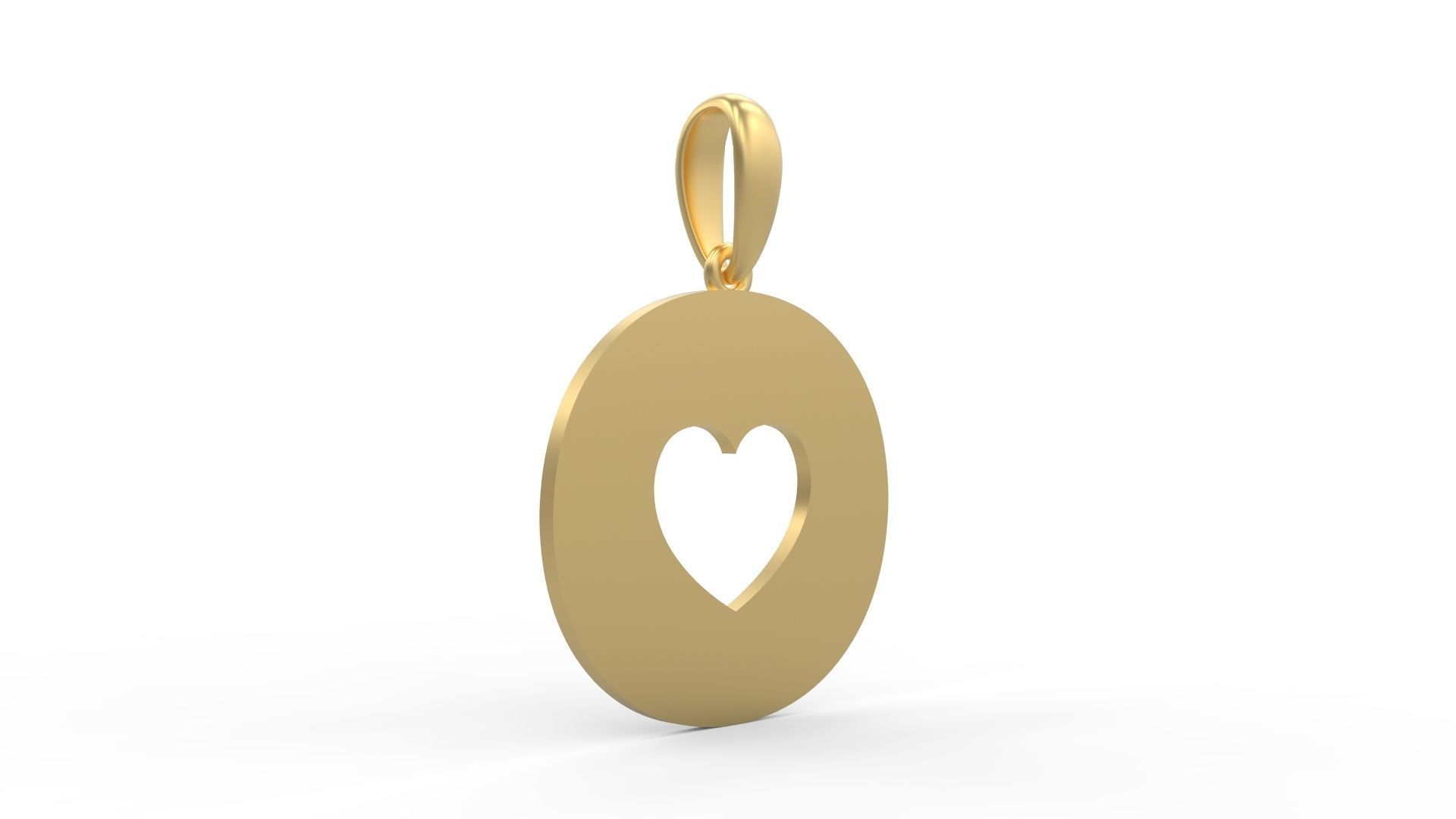 Initial Letters Pendant Lovebeat O 3D print model_3