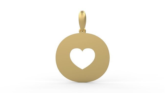 Initial Letters Pendant Lovebeat O 3D print model