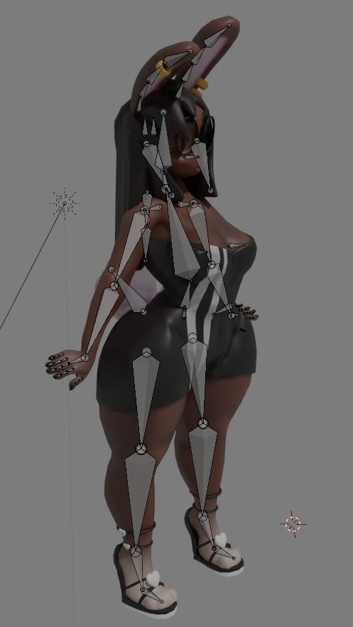 Tiffany Bunny Low-poly 3D model_8