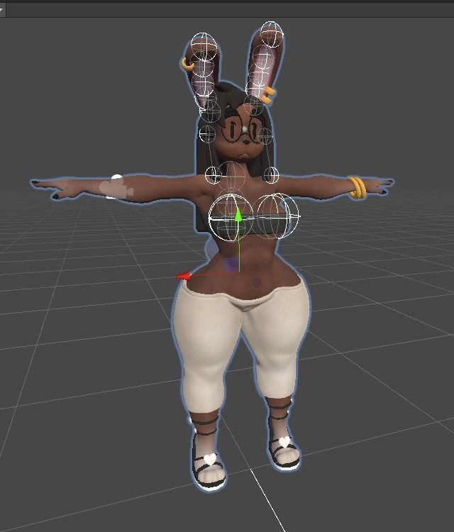 Tiffany Bunny Low-poly 3D model_6