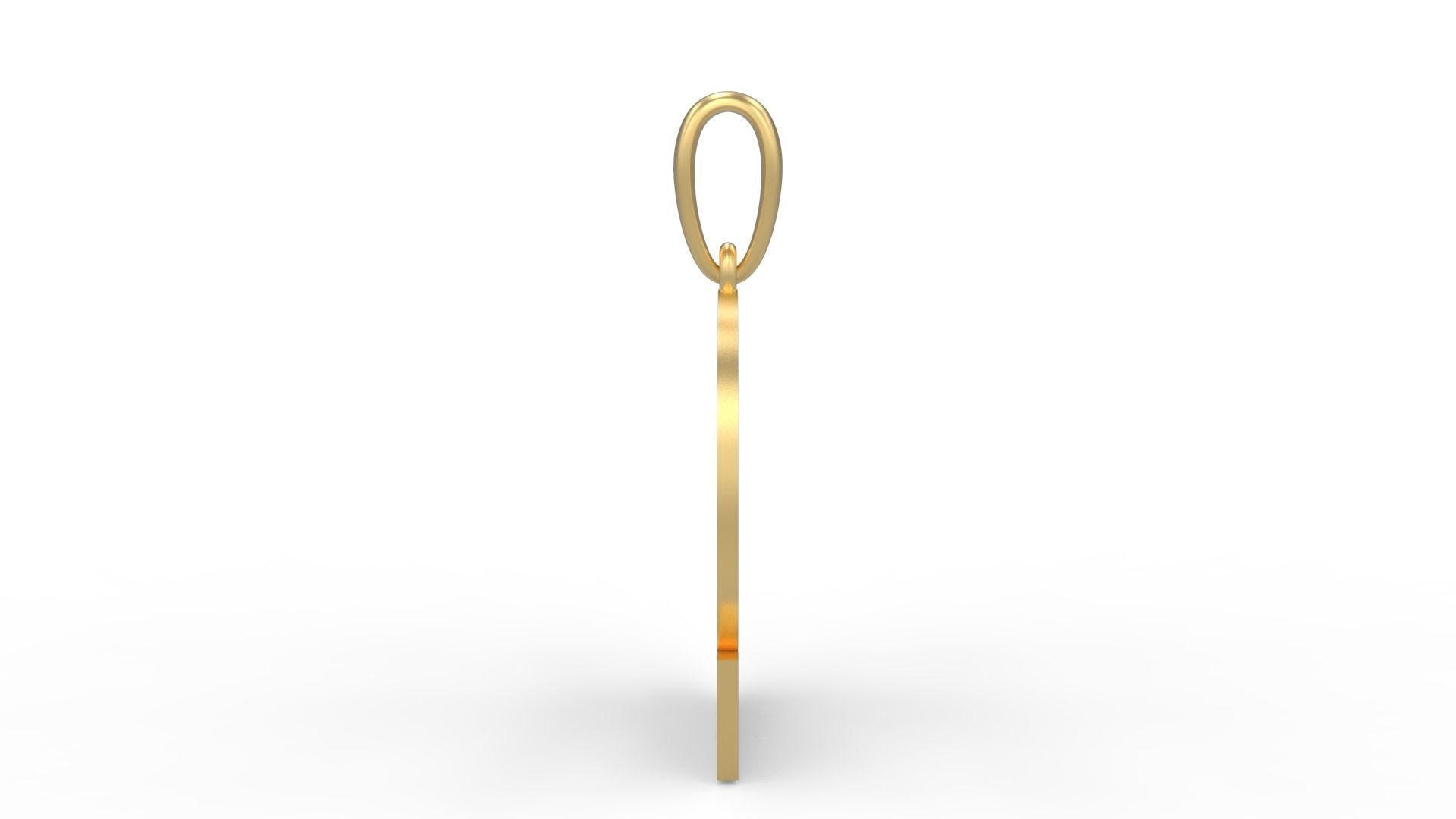 Initial Letters Pendant Lovebeat Q 3D print model_2