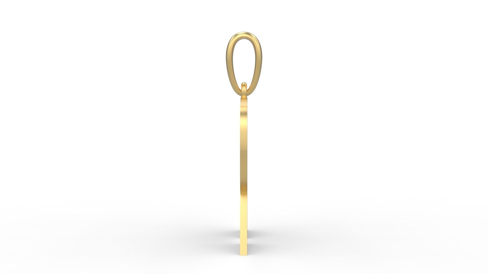 Initial Letters Pendant Lovebeat R 3D print model_2