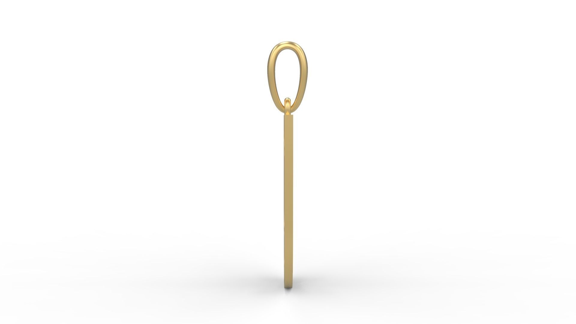 Initial Letters Pendant Lovebeat U 3D print model_2