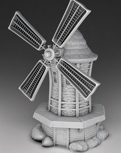 Full set - Mill and the well 3D print model