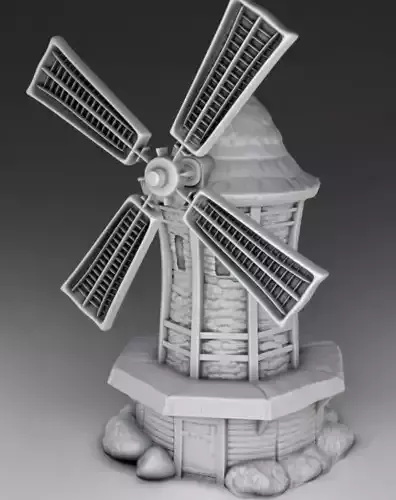 Full set - Mill and the well 3D print model