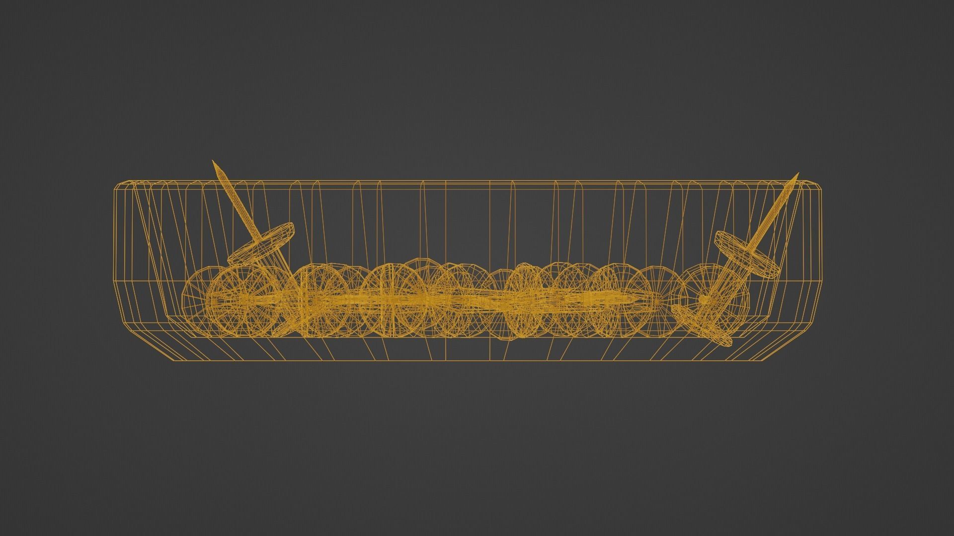 Office pins with plate Low-poly 3D model_11