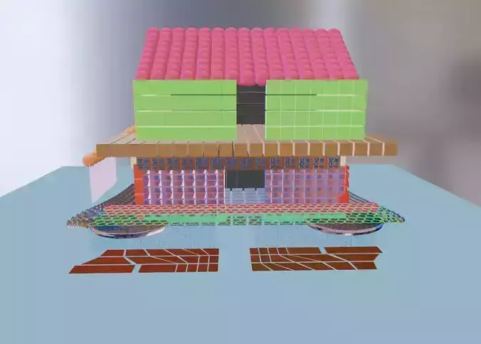 Simple Architech House Free 3D model