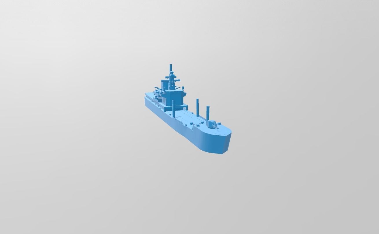 korea navy LST-1  sea war game 3D print model_2