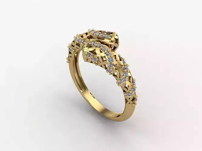 Two Head Women Ring 3DM Womens Ring 3d models 3D print model