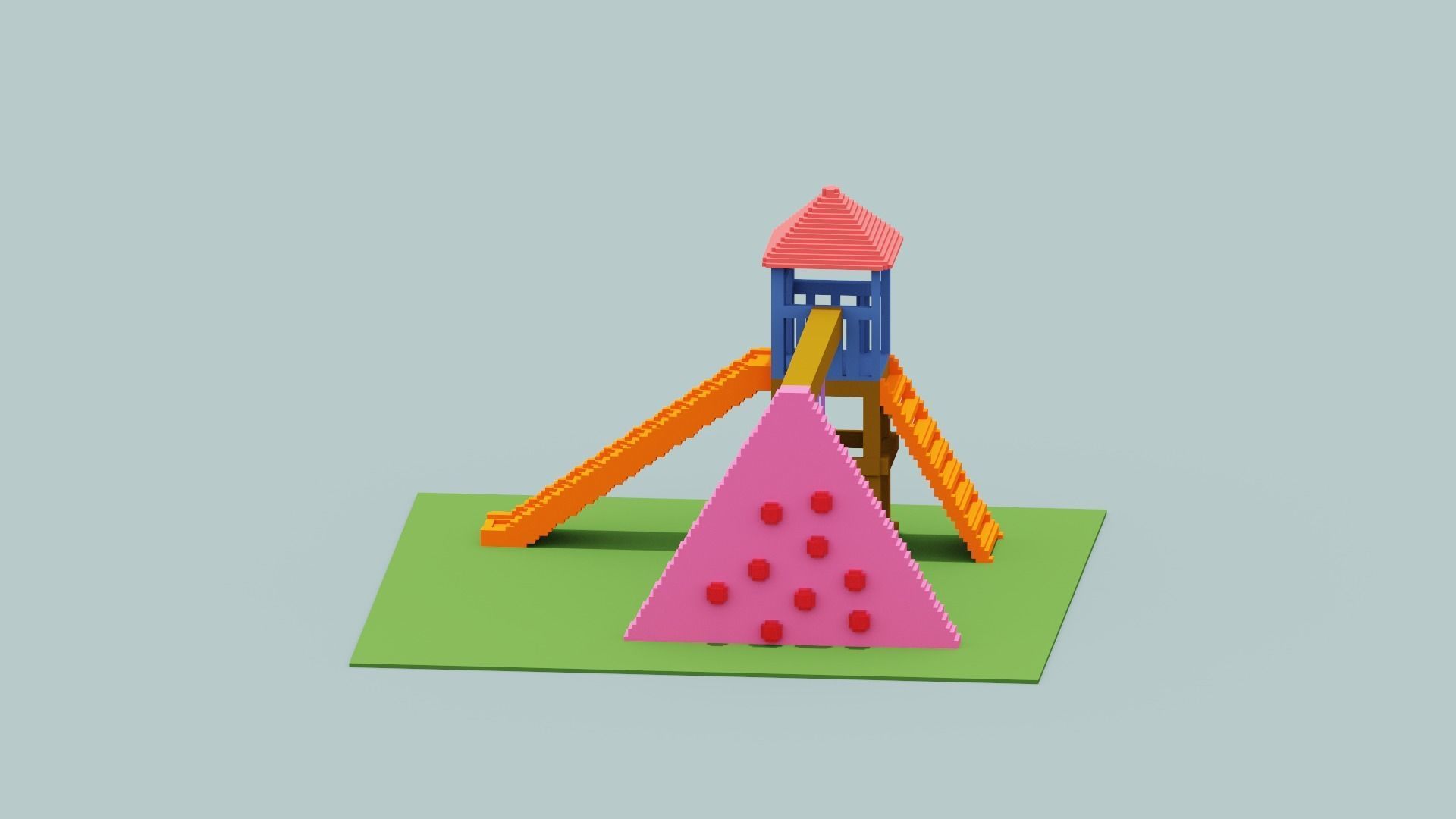 Voxel Playground Low-poly 3D model_5