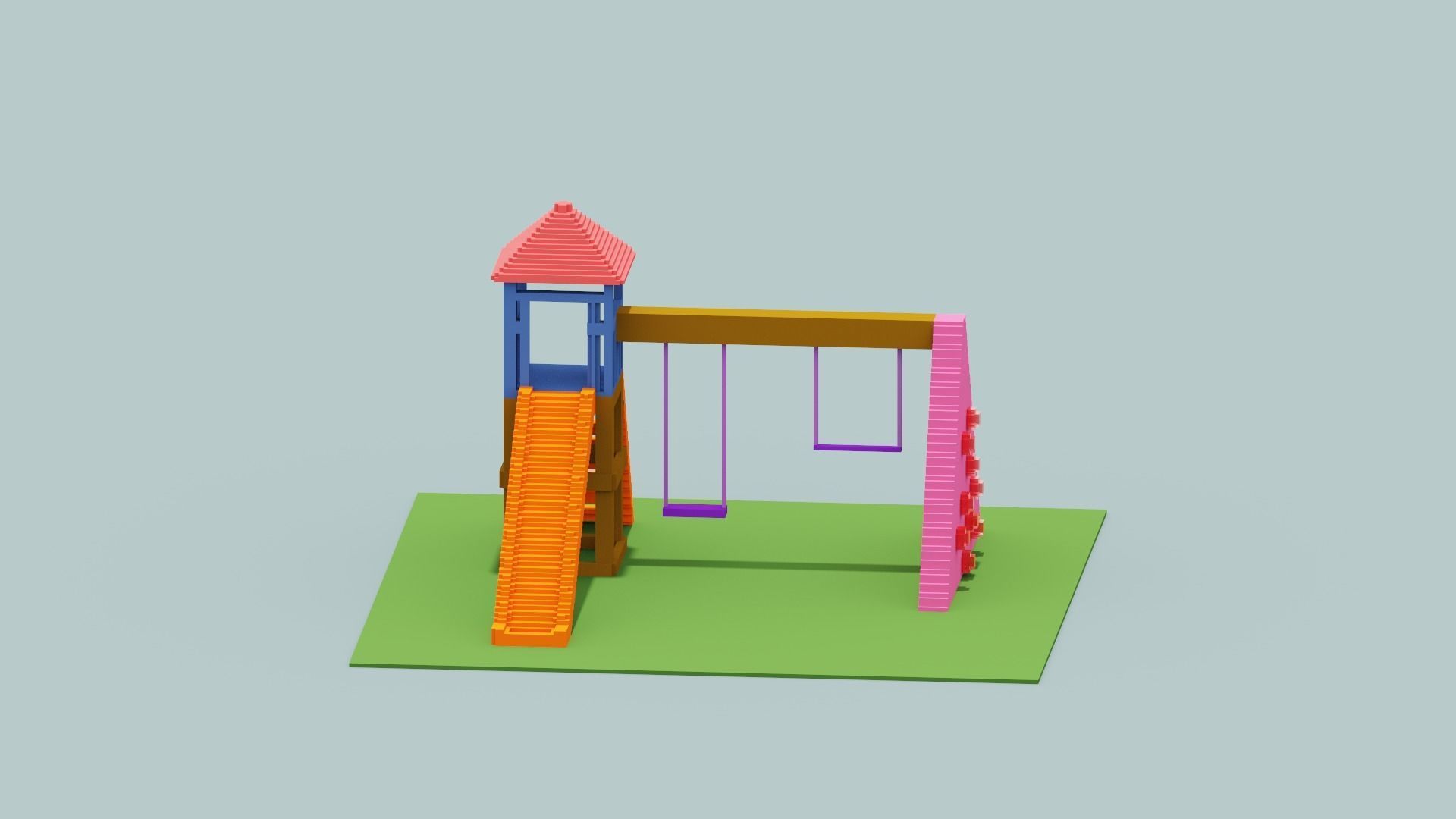 Voxel Playground Low-poly 3D model_15