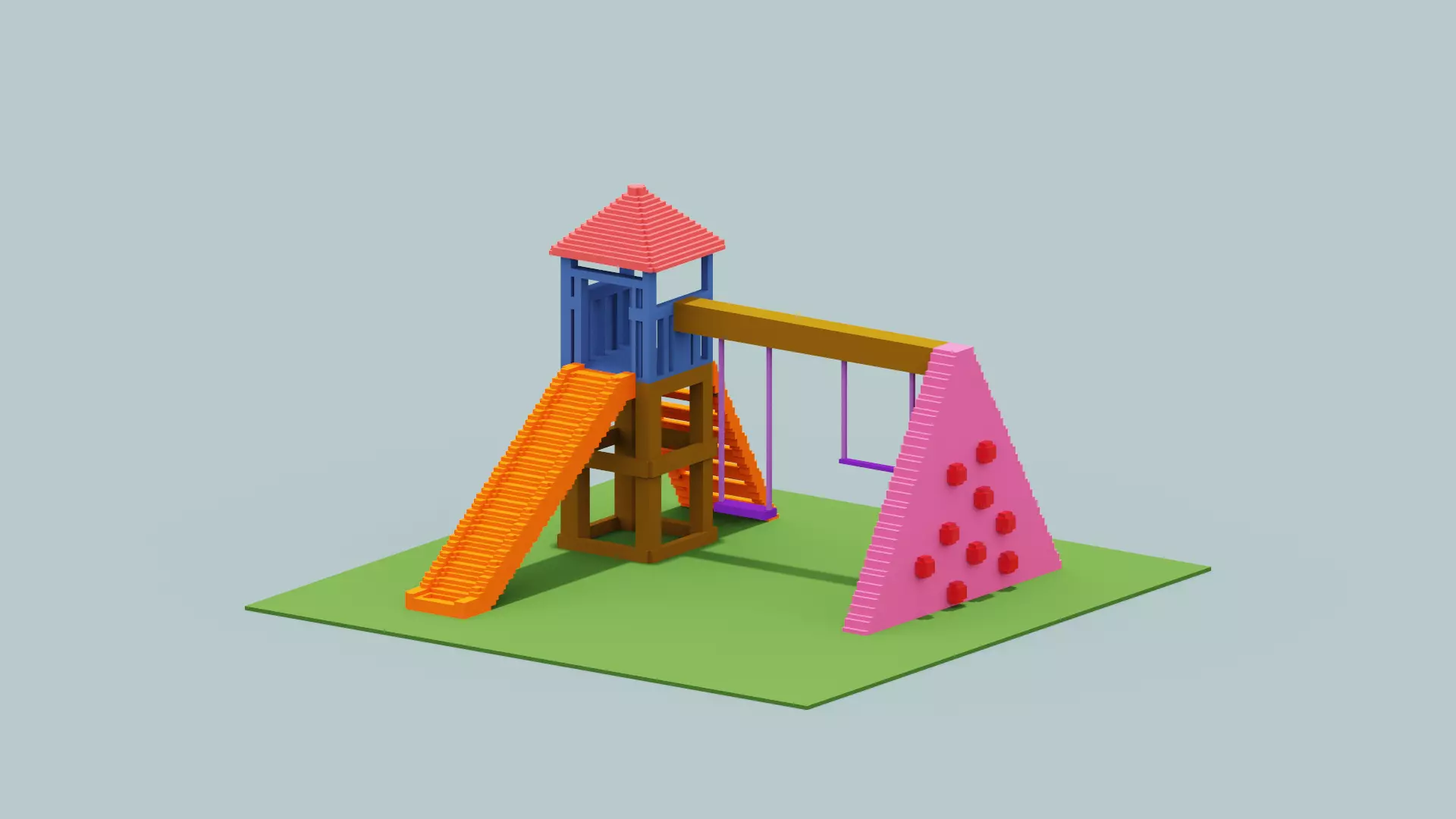 Voxel Playground Low-poly 3D model_0