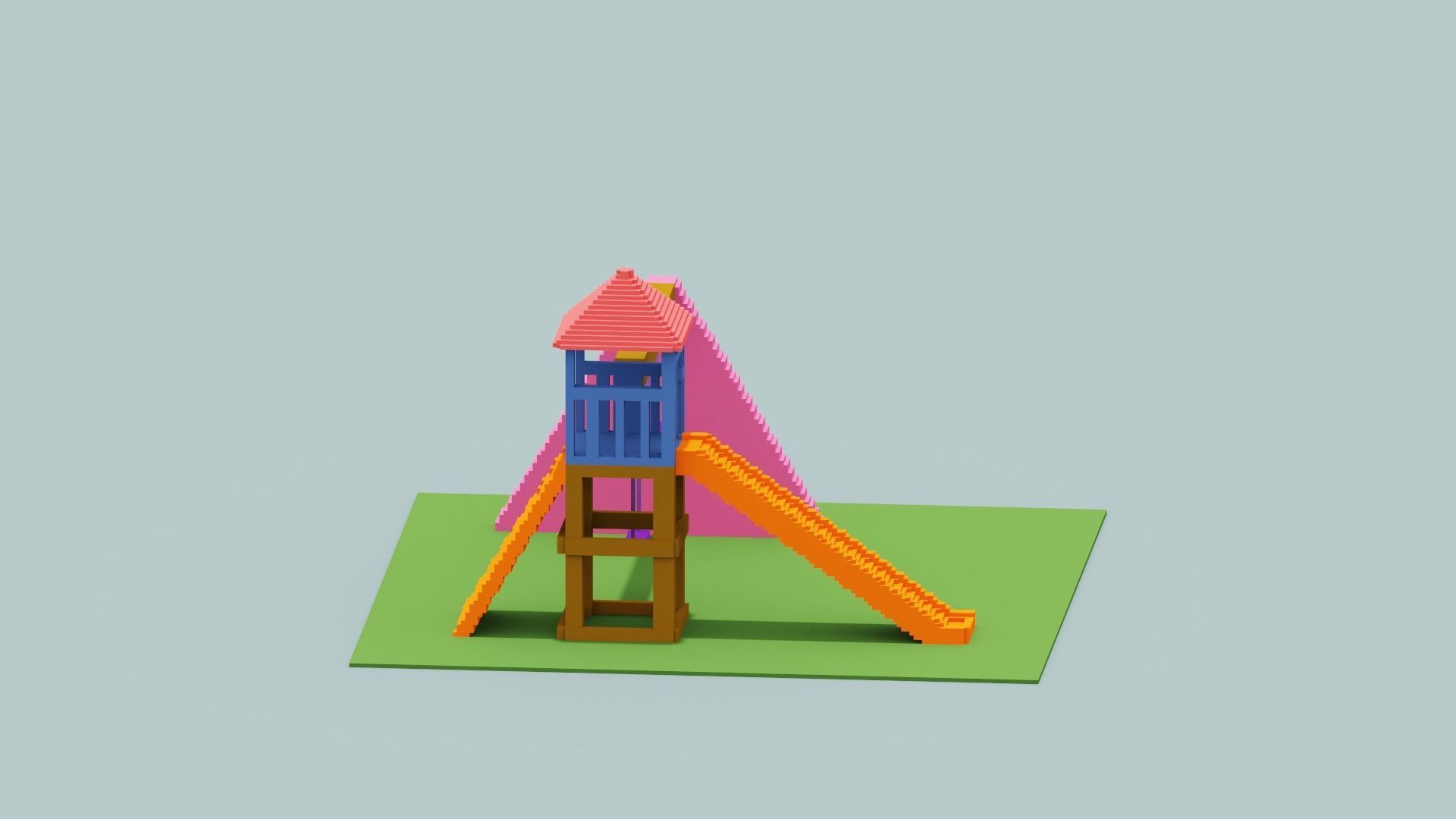 Voxel Playground Low-poly 3D model_12
