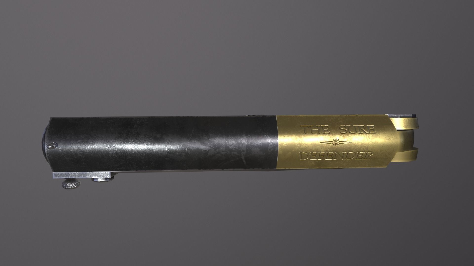 The Sure Defender knuckleduster gun Low-poly 3D model_4