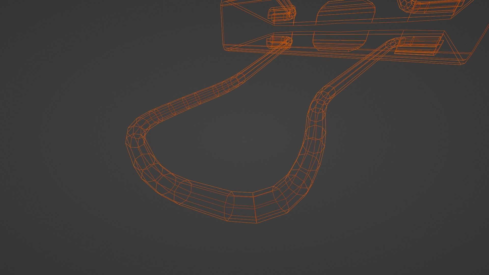 big Office document paperclips Low-poly 3D model_4