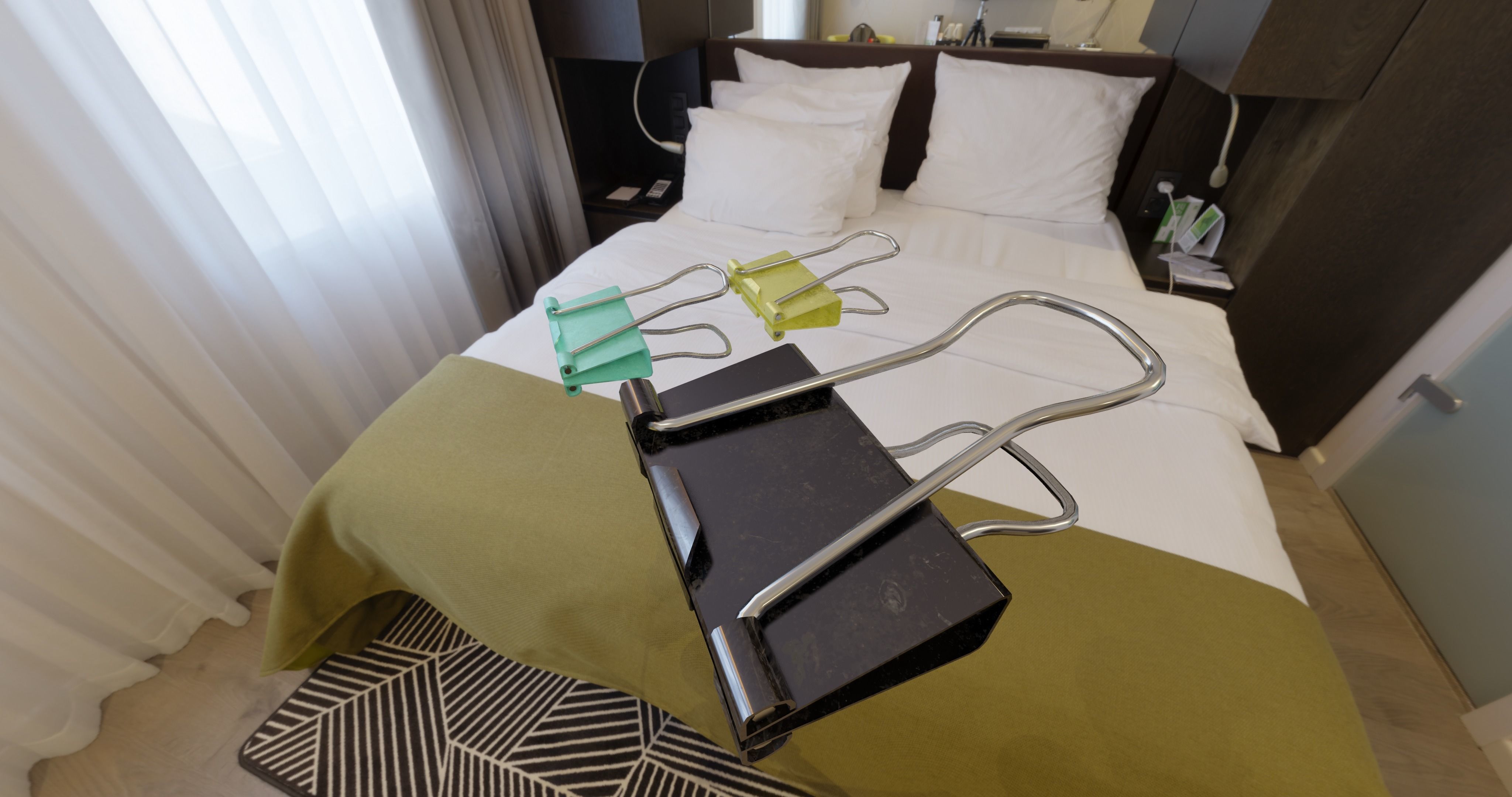 big Office document paperclips Low-poly 3D model_2