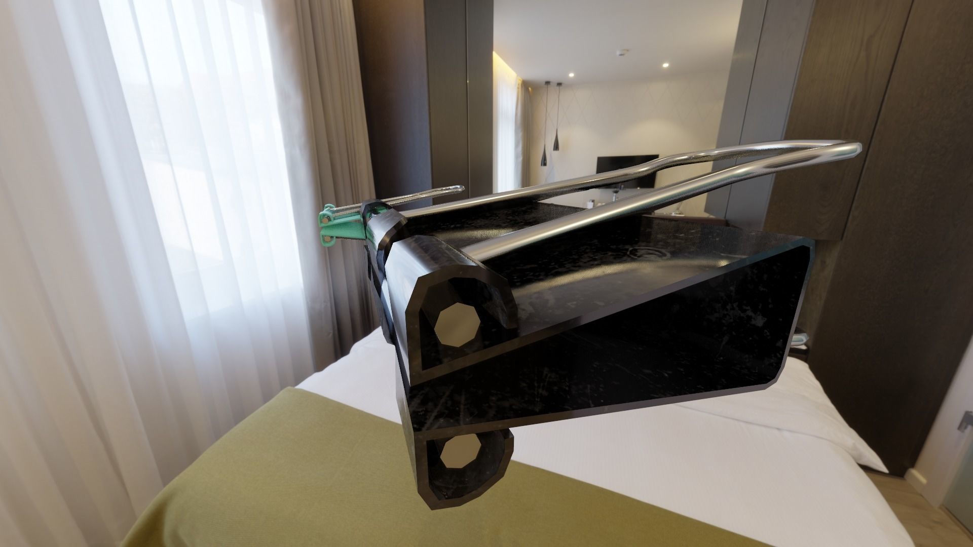 big Office document paperclips Low-poly 3D model_5