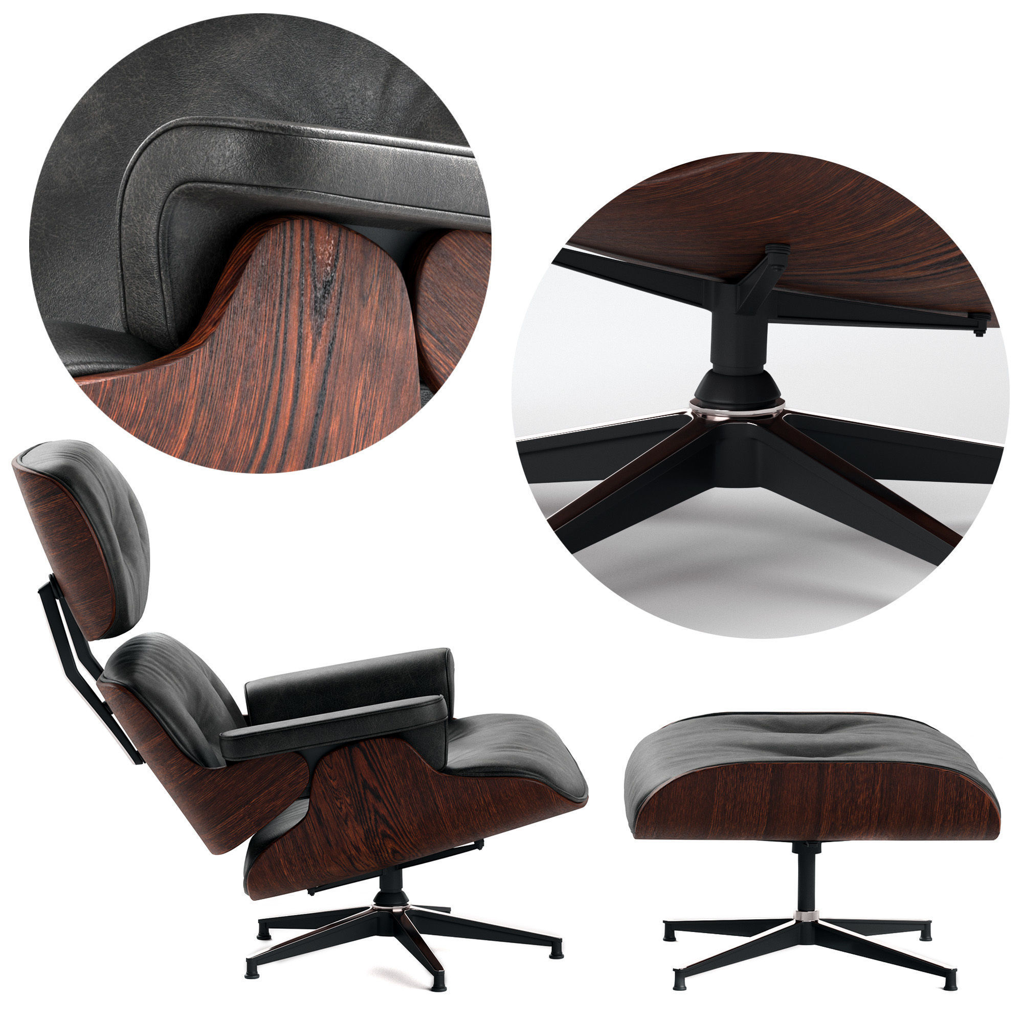 Eames Lounge Chair 3D model_1