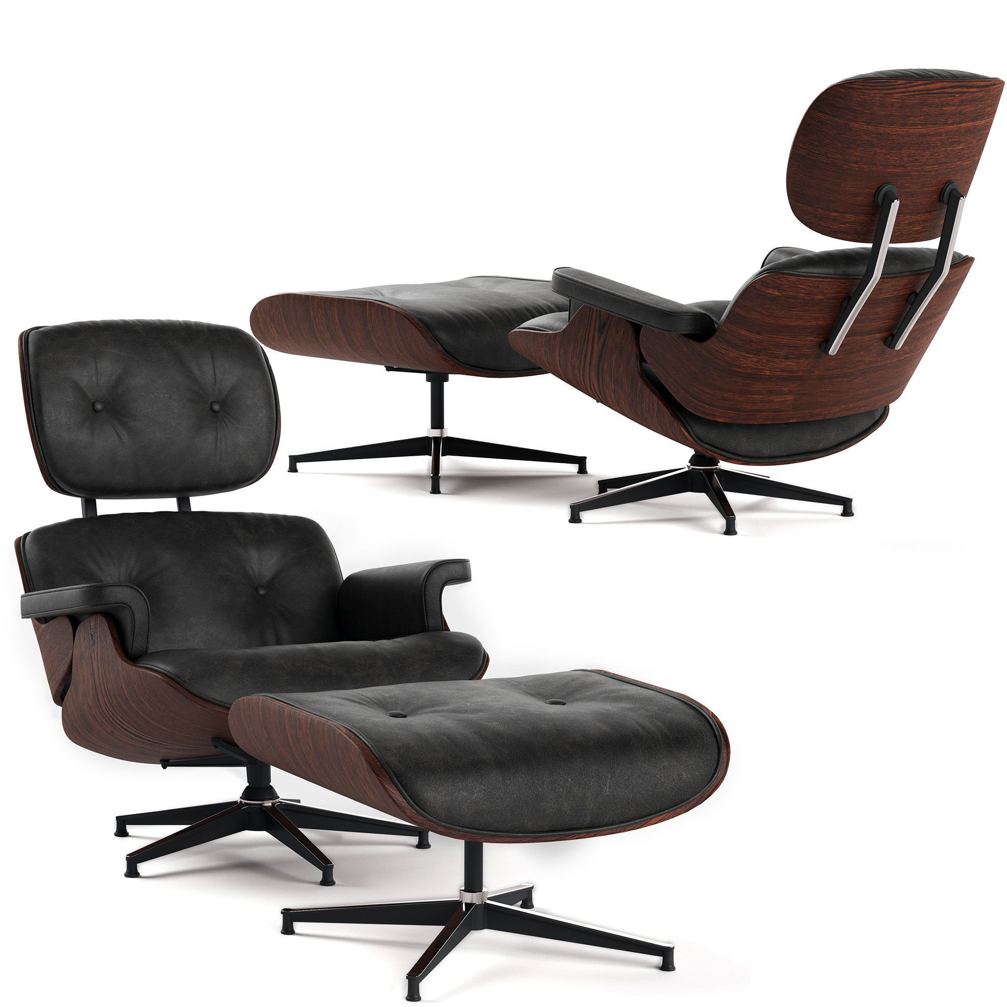Eames Lounge Chair 3D model_2