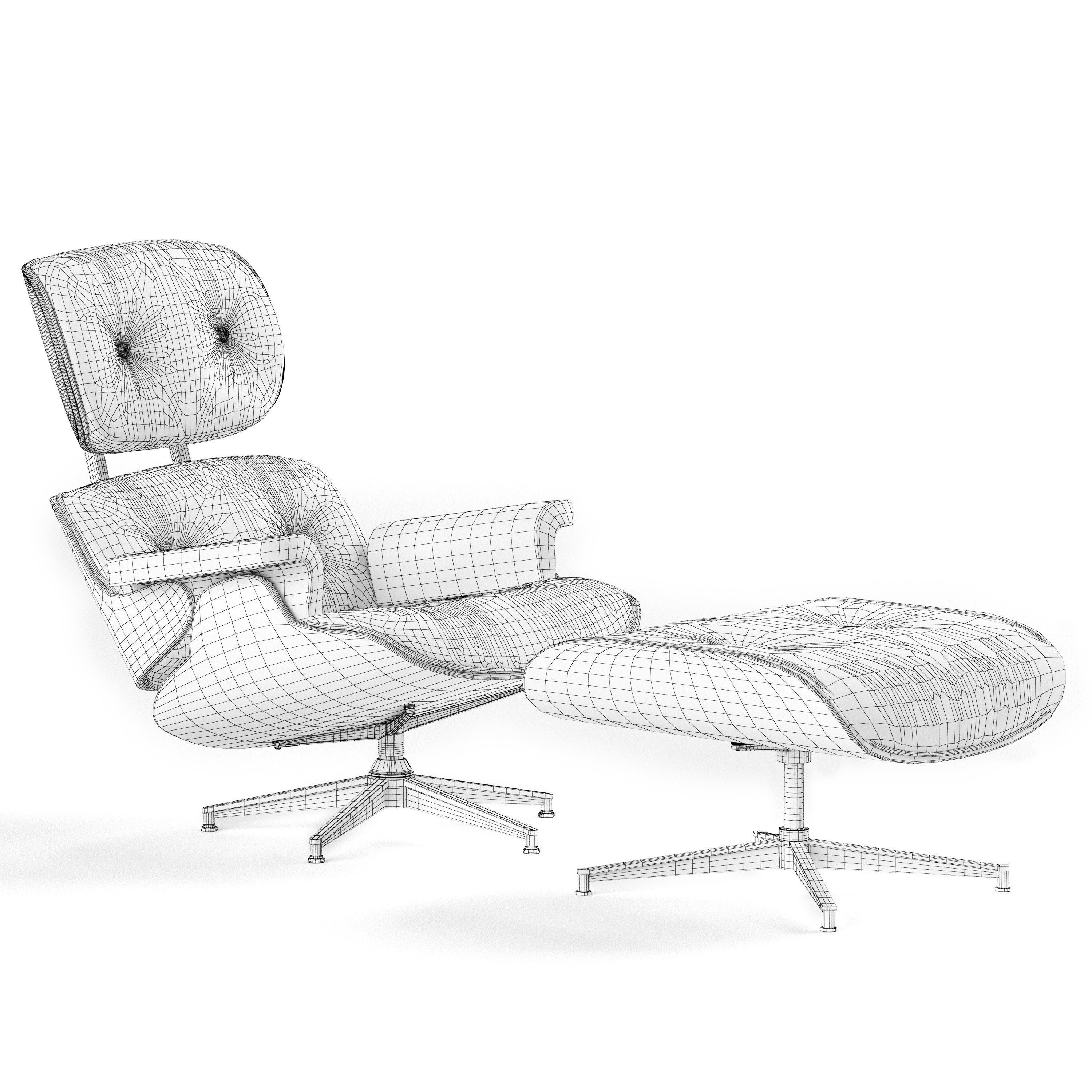 Eames Lounge Chair 3D model_4