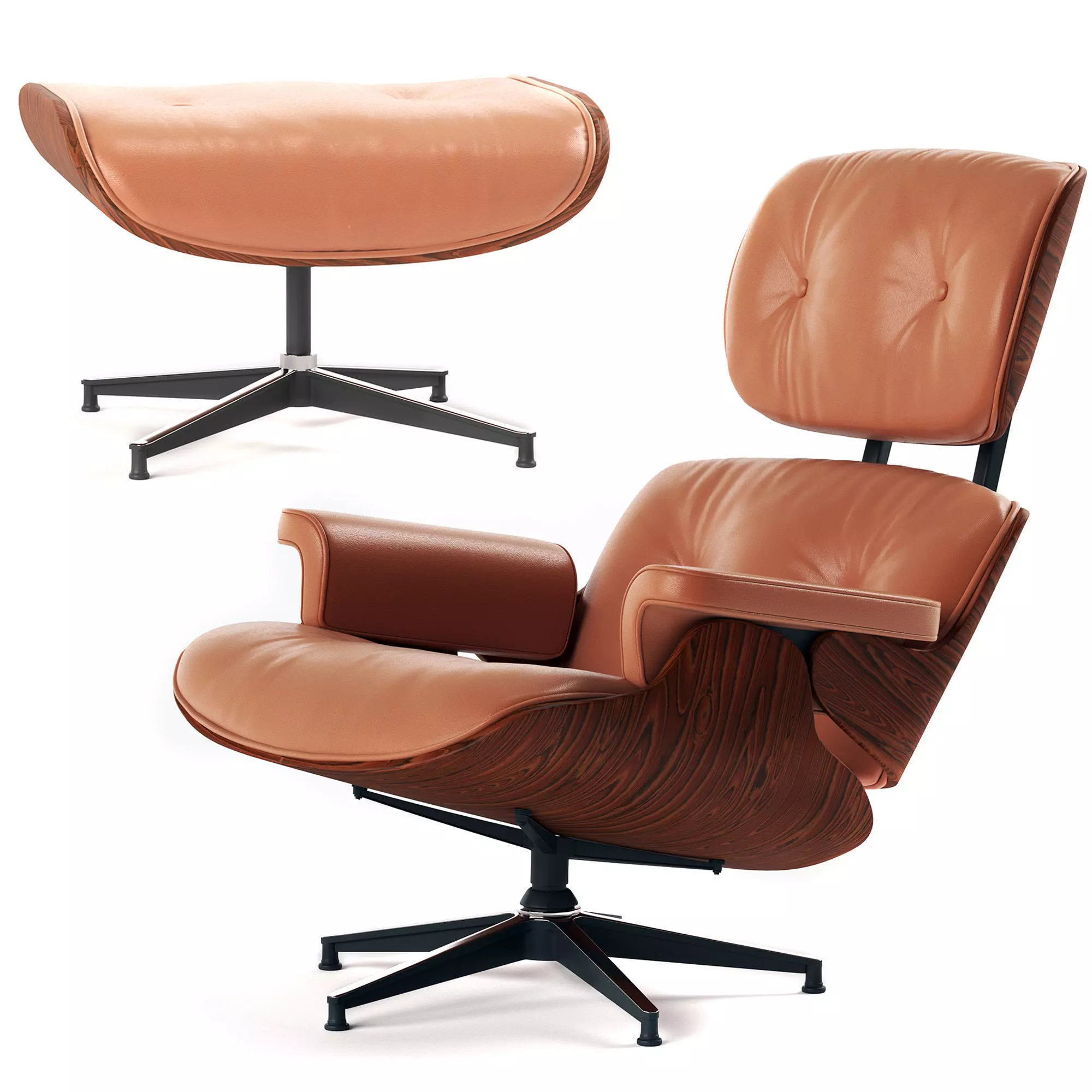 Eames Lounge Chair 3D model_0