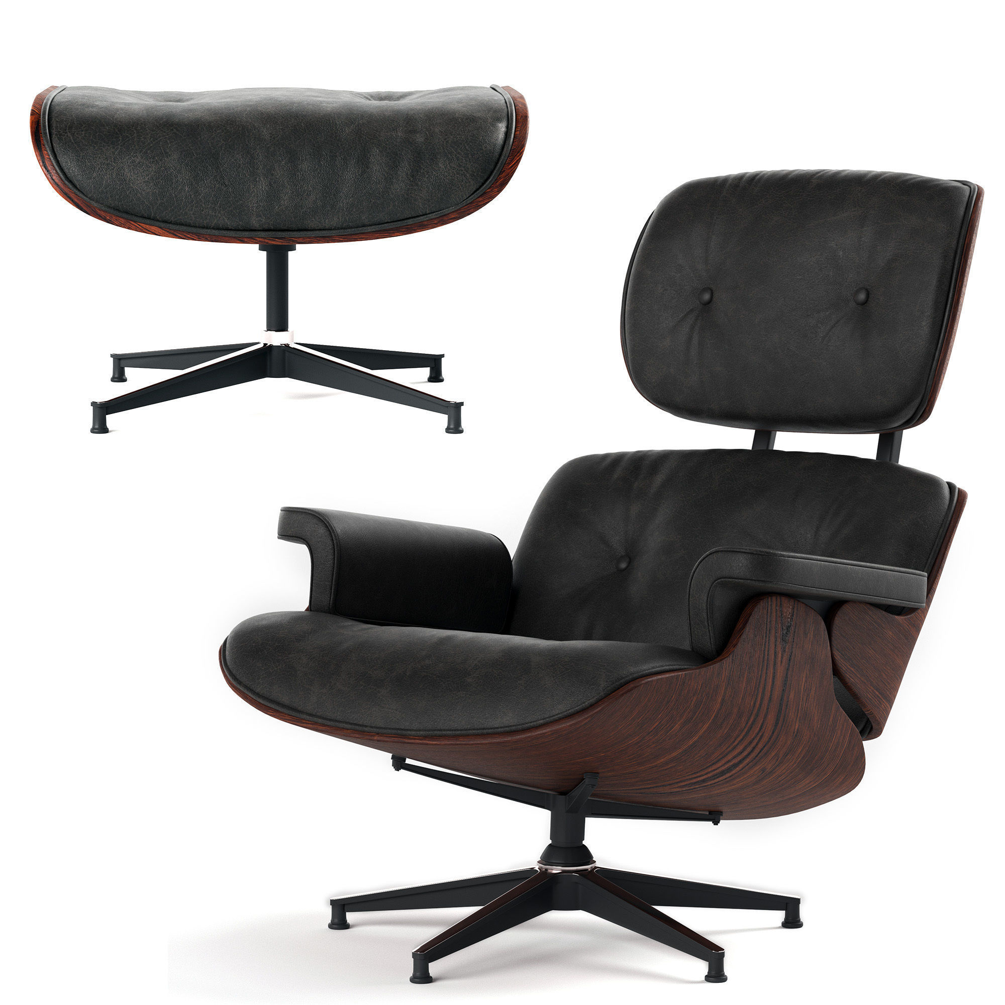 Eames Lounge Chair 3D model_5