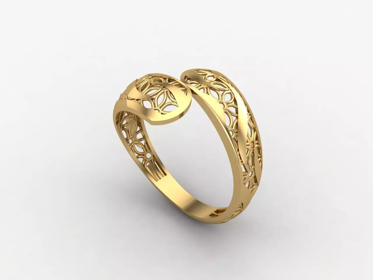 Two Head Women Ring 3DM Womens Ring 3d models 3D print model 3D print model_0