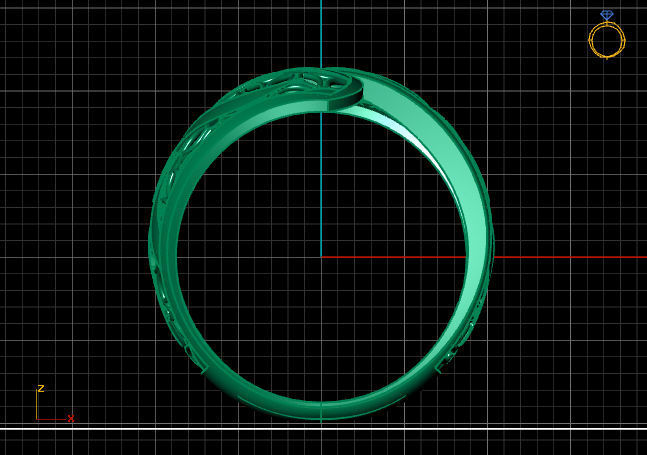 Two Head Women Ring 3DM Womens Ring 3d models 3D print model 3D print model_3