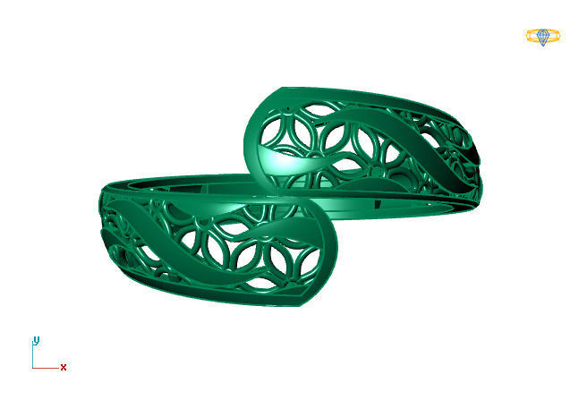 Two Head Women Ring 3DM Womens Ring 3d models 3D print model 3D print model_2