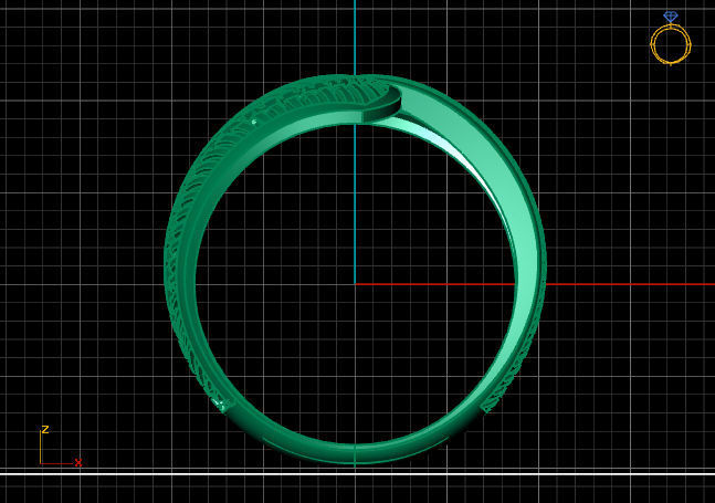 Two Head Women Ring 3DM Womens Ring 3d models 3D print model 3D print model_3