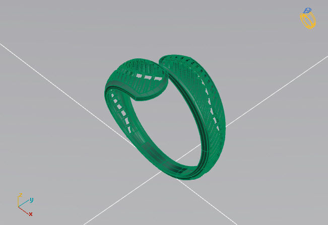 Two Head Women Ring 3DM Womens Ring 3d models 3D print model 3D print model_1