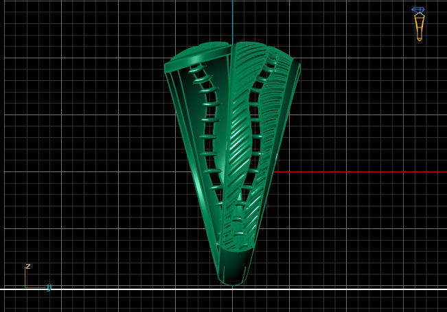 Two Head Women Ring 3DM Womens Ring 3d models 3D print model 3D print model_4