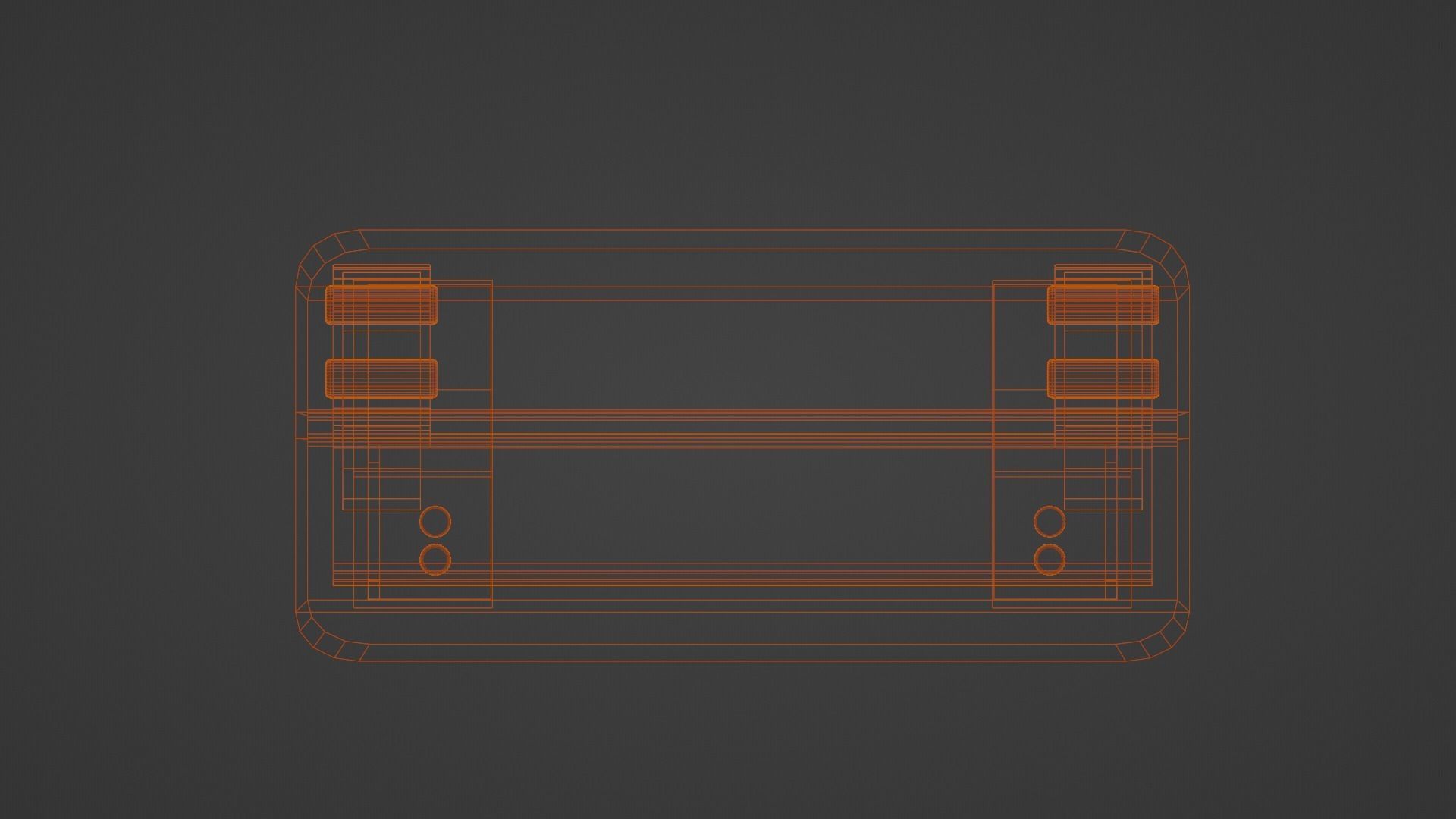 low-poly black office hole punch Low-poly 3D model_8