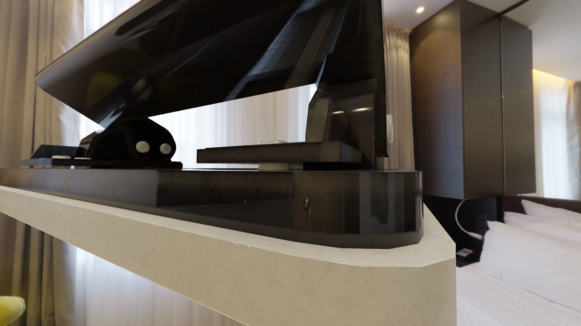 low-poly black office hole punch Low-poly 3D model_2