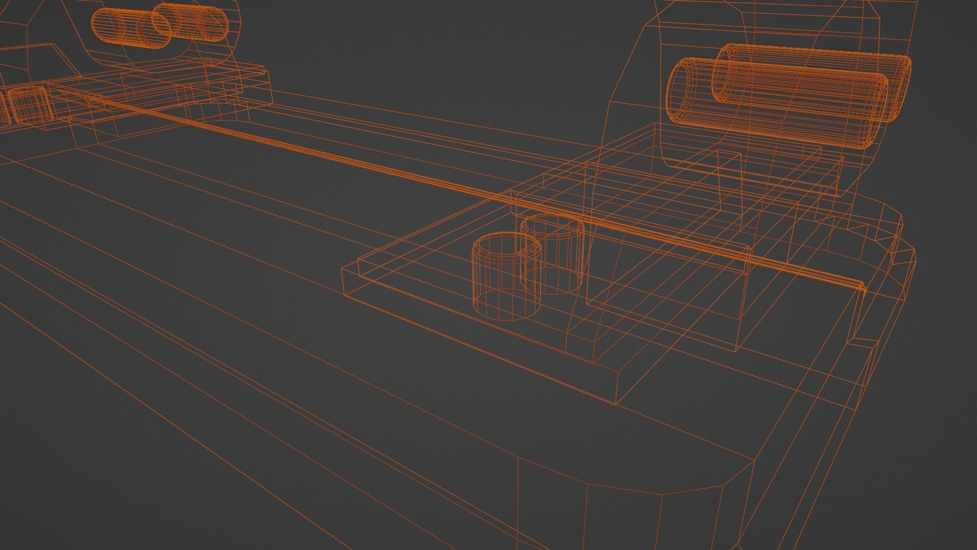 low-poly black office hole punch Low-poly 3D model_10