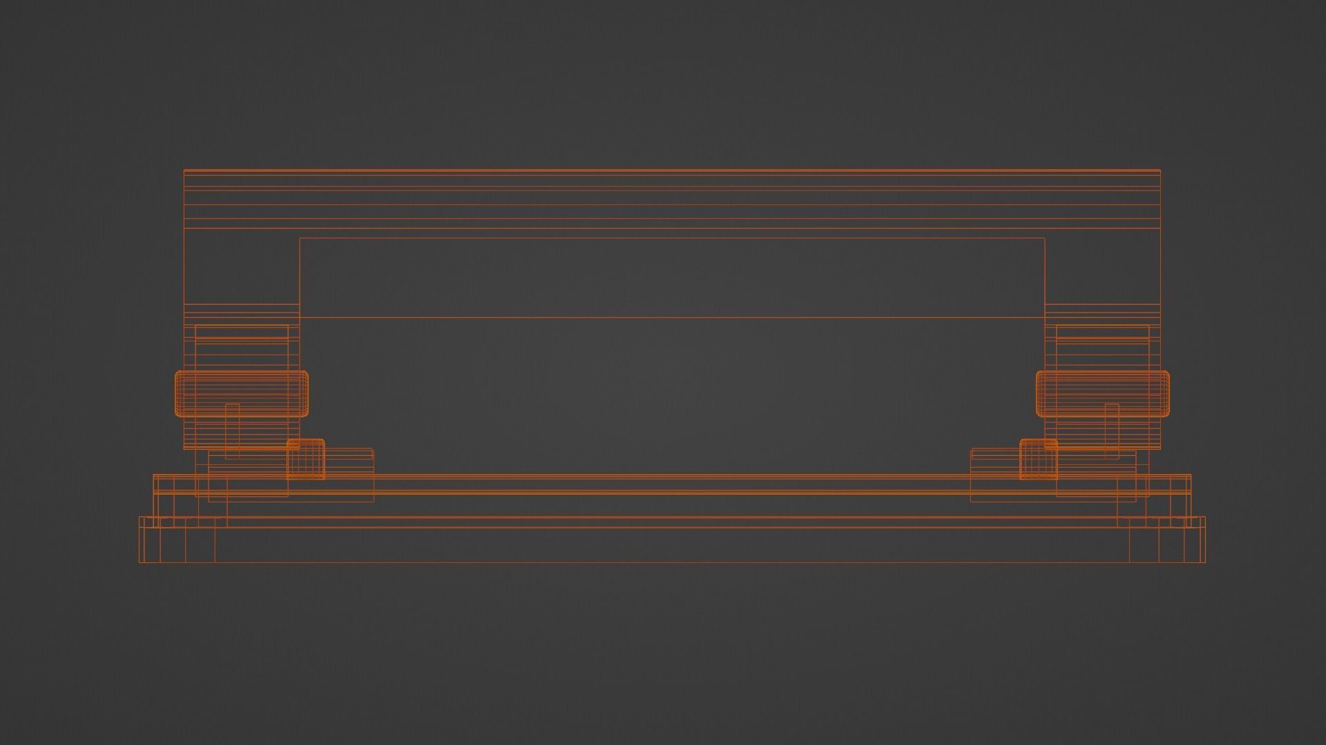 low-poly black office hole punch Low-poly 3D model_9