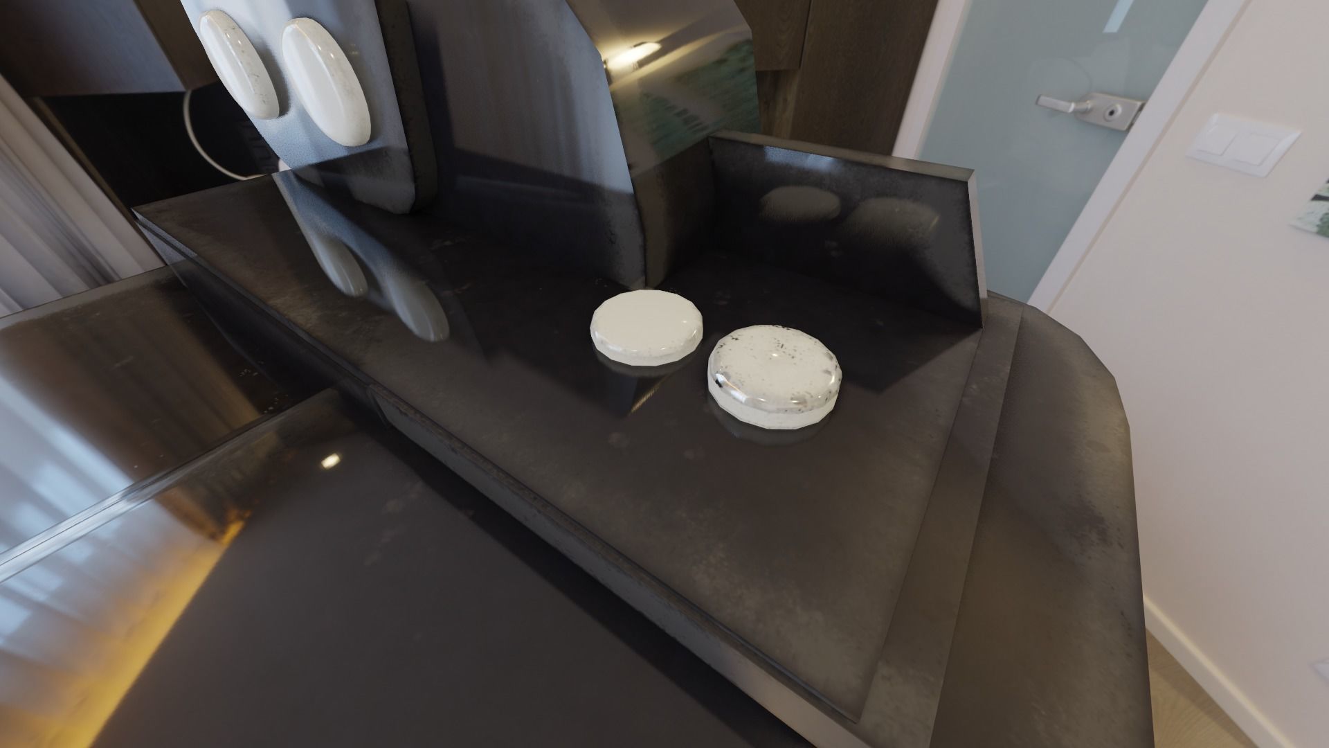 low-poly black office hole punch Low-poly 3D model_3