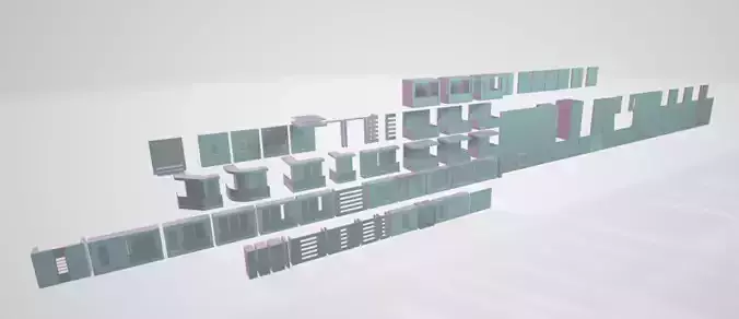 Architectural Building blocks for creating assets Free 3D model