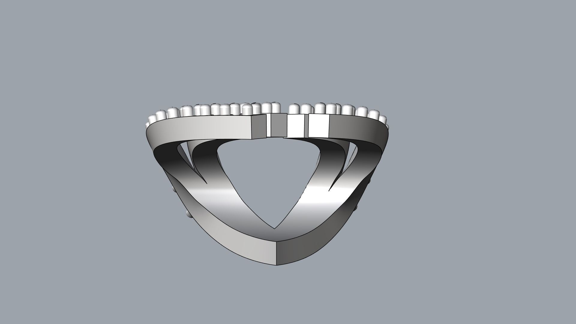 Sparkling huggies Style Earring V1 - pre supported 3D print model_12