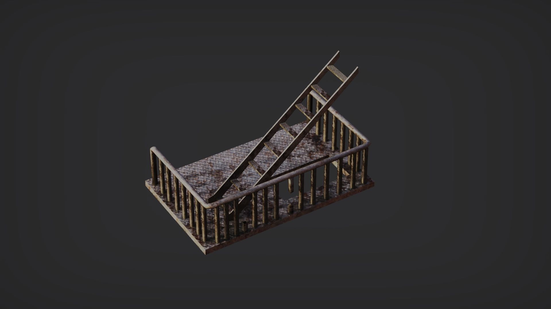 Cityscape Exterior Props Free low-poly 3D model_6