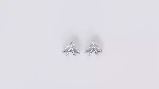 Sparkling huggies Style Earring V2 - pre supported