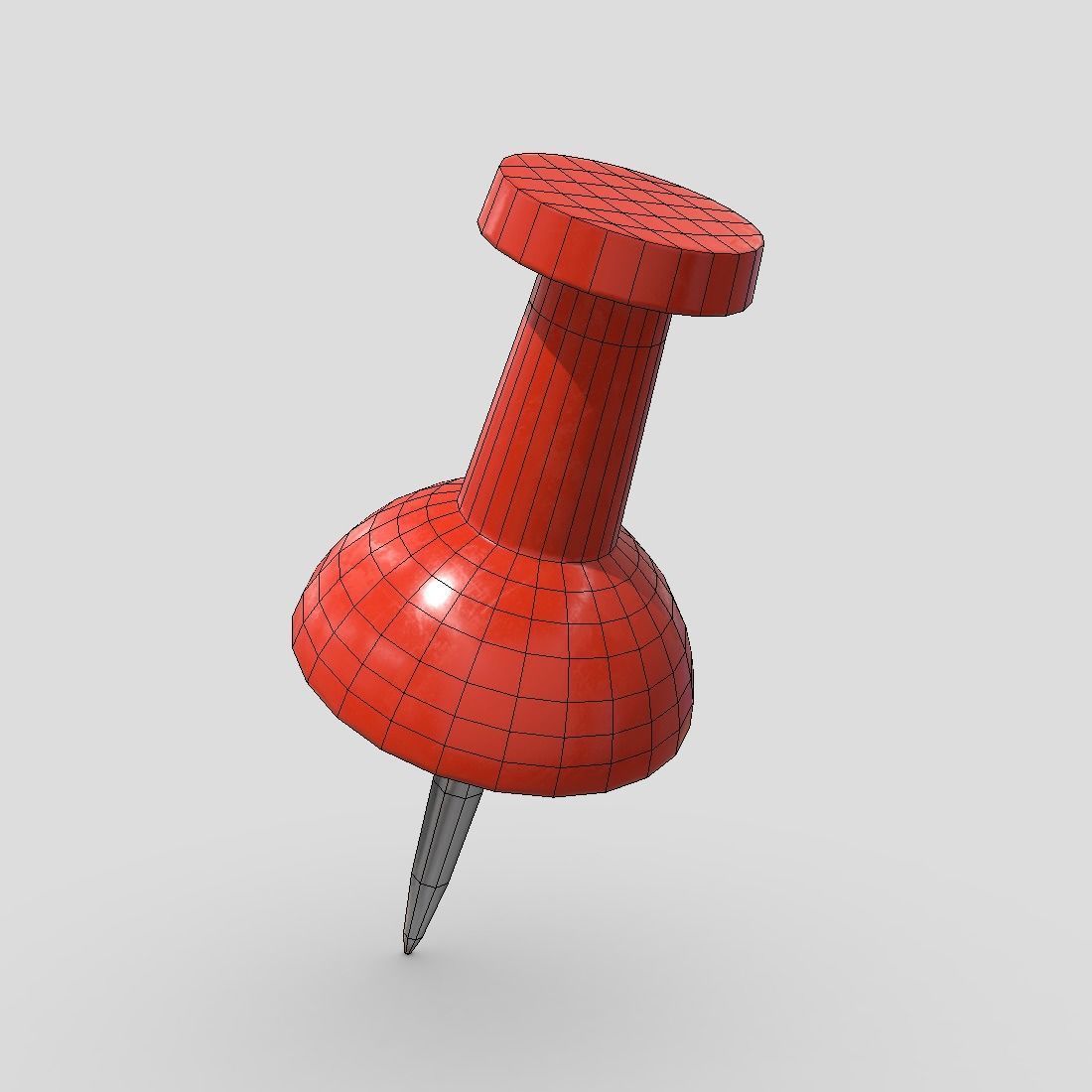 CC0 - Pin 2 Free low-poly 3D model_2