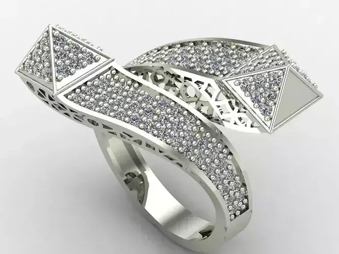 Two Head Women Ring 3DM Womens Ring 3d models 3D print model