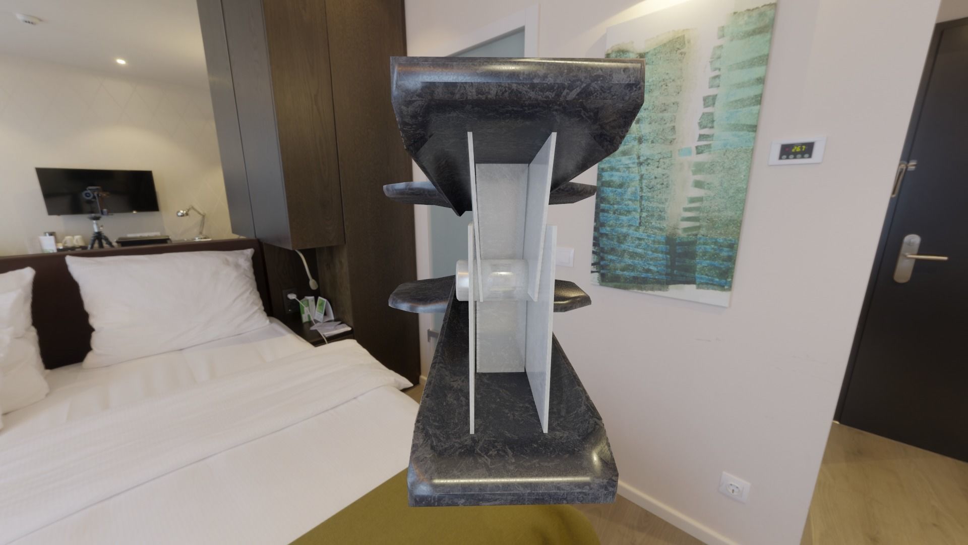 office staples remover Low-poly 3D model_5