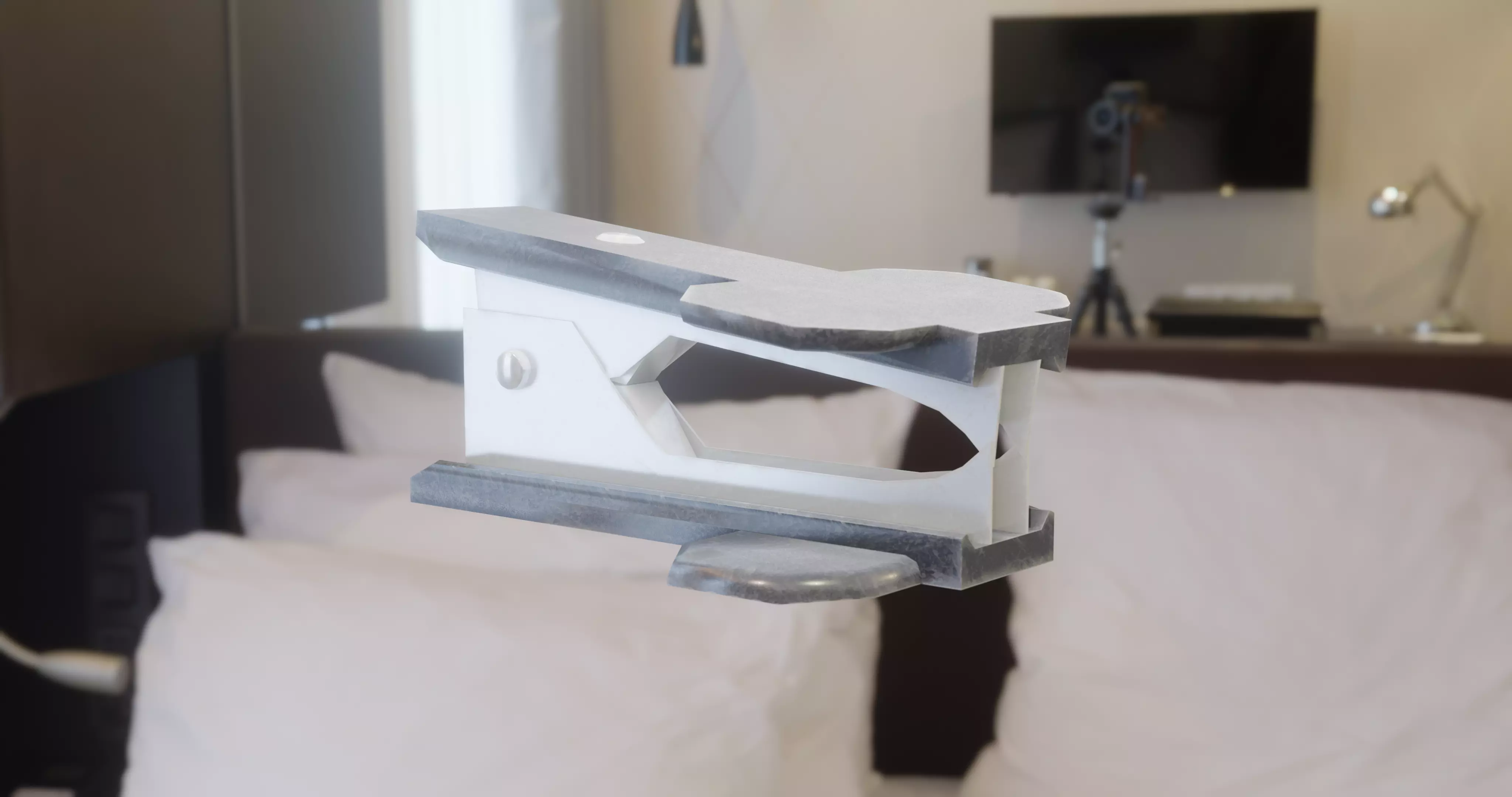 office staples remover Low-poly 3D model_0