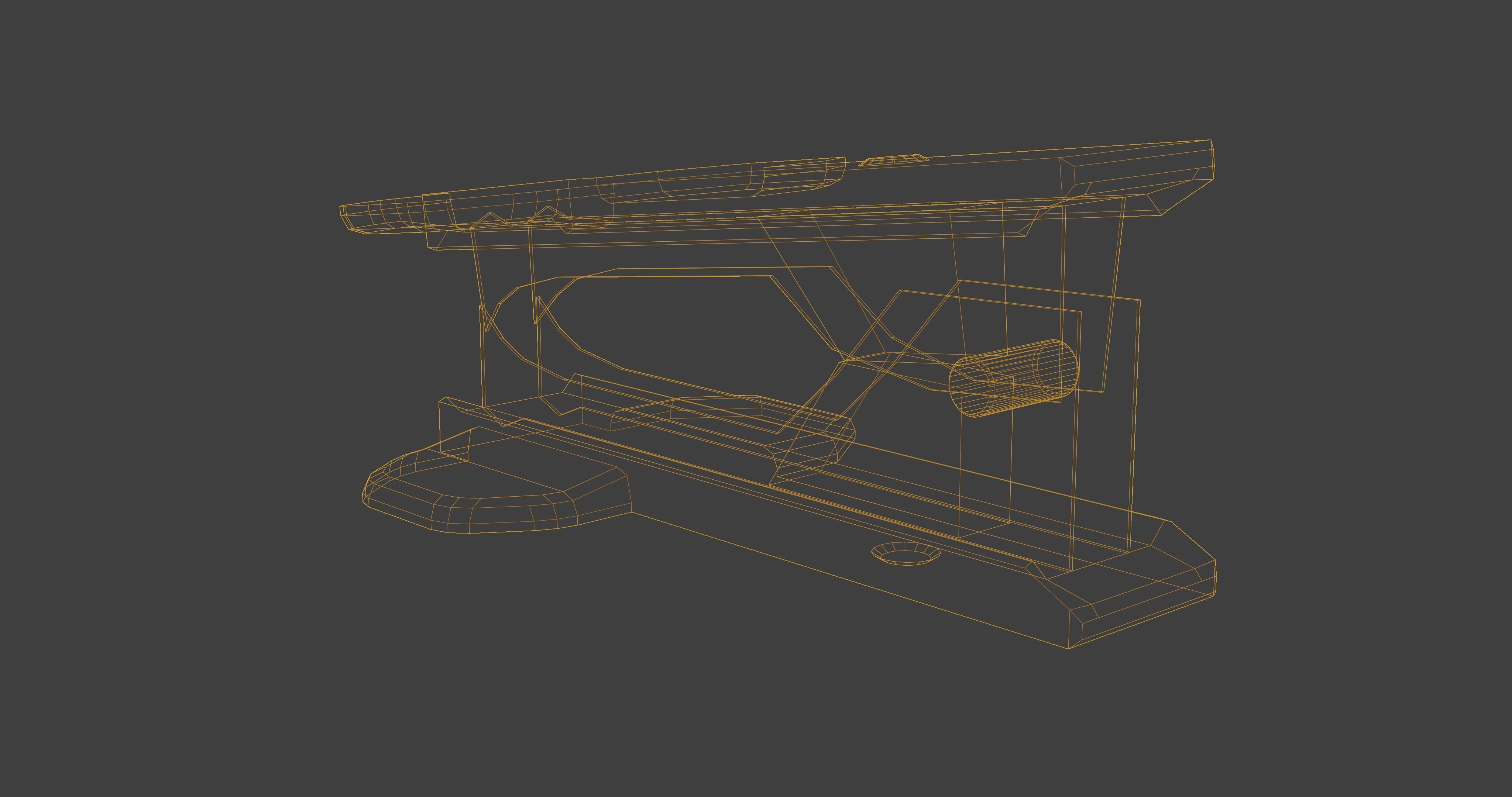 office staples remover Low-poly 3D model_2