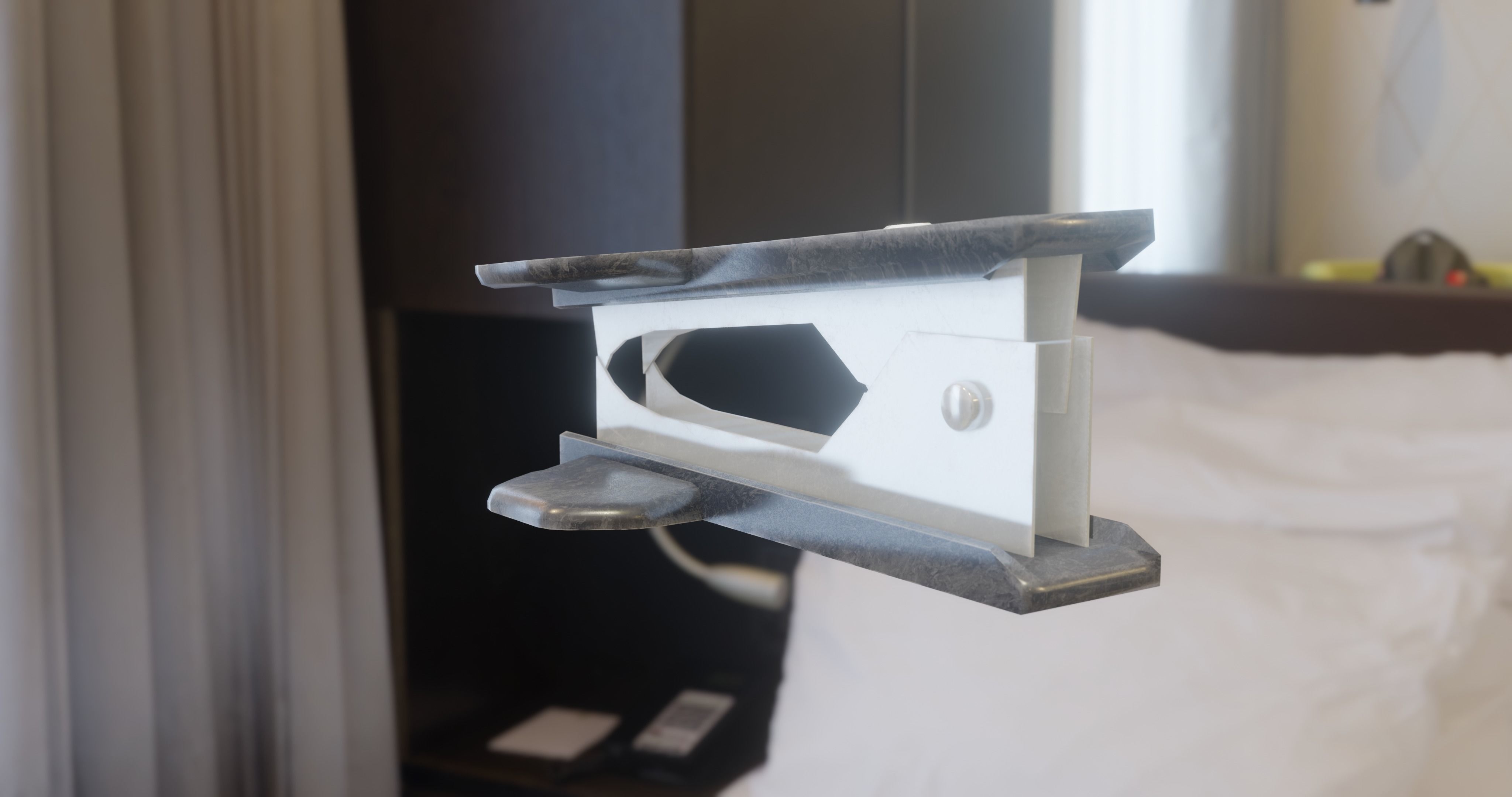 office staples remover Low-poly 3D model_1