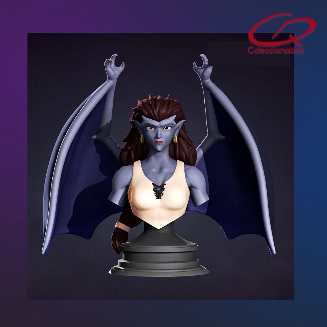Gargoyles Collection - Angela Bust 3D print model_11