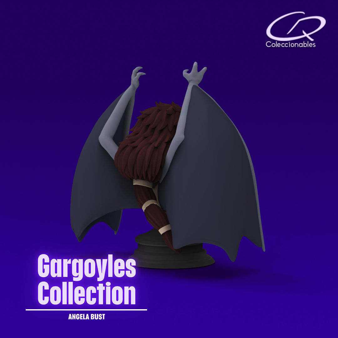 Gargoyles Collection - Angela Bust 3D print model_3