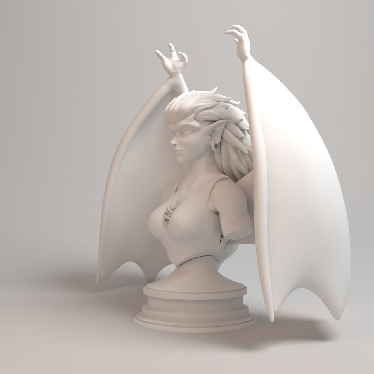 Gargoyles Collection - Angela Bust 3D print model_8